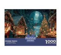 GRBASNDOU Puzzle 1000 Pezzi Natale | Adatto A Adulti E Adolescenti | Misura Finale 38x26cm/1000pcs | Regalo