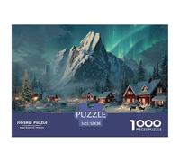 GRBASNDOU Puzzle 1000 Pezzi Natale | Adatto A Adulti E Adolescenti | Misura Finale 52x38cm/1000pcs | Regalo