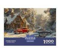 GRBASNDOU Puzzle 1000 Pezzi Natale | Adatto A Adulti E Adolescenti | Misura Finale 70x50cm/1000pcs | Regalo