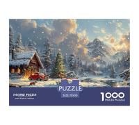 GRBASNDOU Puzzle 1000 Pezzi | Puzzle Natale Con Immagini Festive | Per Adulti | Dimensione 70x50cm/1000pcs
