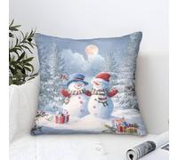 GRBASNDOU Set Di 1 Cuscini Natalizi Per Divano Con Federe Natalizi Di Facile Manutenzione, Perfetti Per Ogni Tipo Di Interno 40x40cm