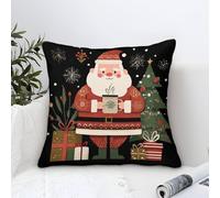 GRBASNDOU Set Di 1 Cuscini Natalizi Per Divano Con Federe Natalizi Di Facile Manutenzione, Perfetti Per Ogni Tipo Di Interno 45x45cm