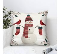 GRBASNDOU Set Di 1 Cuscini Natalizi Per Divano Con Federe Natalizi Di Facile Manutenzione, Perfetti Per Ogni Tipo Di Interno 45x45cm