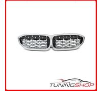 GRBME9 GRIGLIA CALANDRA GRILLE DIAMOND SILVER BMW G20/G21 19-22 TuningShop-TT