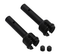 Grcfumo 1 Paio di Assi Ruota Posteriore RC, Accessori di Ricambio per Auto RC, Fuso a Snodo in Acciaio per Modello 6S 1 7 (Nero)
