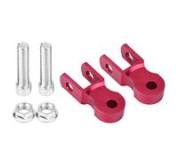 Grcfumo 1 paio di supporti per ammortizzatori, supporti per ammortizzatori posteriori per moto, dispositivo di smorzamento universale per moto, ammortizzatori 5 cm, telaio rosso (Con viti)