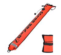 Grcfumo 1 Pc Surface Marker Buoy, High Visible Diving Surface Marker Buoy, 4FT High Visibility Inflatable Scuba Diving SMB Surface Signal Marker Buoy Accessory (Red)