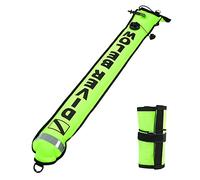 Grcfumo 1 Pc Surface Marker Buoy, High Visible Diving Surface Marker Buoy, 4FT High Visibility Inflatable Scuba Diving SMB Surface Signal Marker Buoy Accessory (Fluorescent Yellow)