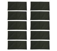 Grcfumo 10pc sacchi di sabbia senza sabbia, banchi di sabbia vuoti addensati con corde di cravatta, sacchetto di sabbia riutilizzabile riutilizzabile per Garage Garage a porta a (Verde scuro)