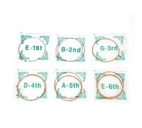 GRCFUMO 12 Pezzi Corde di Ricambio per Chitarra Folk, Set di Corde Base in Rame e Acciaio, Parti di Strumenti Musicali Solidi per Chitarristi