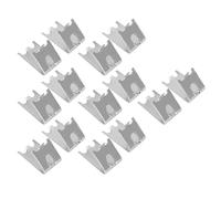 GRCFUMO 14 pz 1,5 mm clip per ripiano congelatore, ripiano per congelatore in acciaio inossidabile, clip per ripiano frigorifero con fibbia dal design concavo per supporto