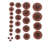 GRCFUMO 26pcs cuscinetti in pelle sax multi -dimensione, parti di riparazione di saxofoni marroni professionali, sassofono tenore robusto sostituto della vecchia parte per