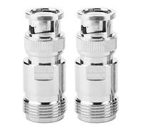 Grcfumo 2pcs Tipo N femmina a BNC maschio, connettore RF Convertitore di prova dell'attatore coassiale, connettore BNC a N Coax per la radio