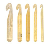 Grcfumo 5 uncinetti giganti, uncinetti Clover Soft Touch, uncinetti giganti in plastica spessa e lisciante di varie misure per tappeti, sciarpe e tessitura.