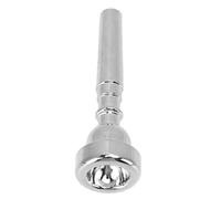 GRCFUMO 5C Bocchino per tromba, Bocchino per tromba professionale in rame, Sostituzione del bocchino per tromba in colore brillante per studiosi con alcune nozioni di base (Silver)