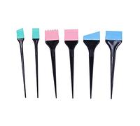 Grcfumo 6pcs Basket per tintura per capelli, pennello per tintura per capelli pittore di potenza, pennello per tintura per capelli in silicone barbiere per la casa trattamenti per