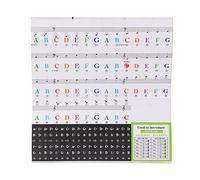 Grcfumo 88 Etichette per note per tastiera per pianoforte chiave, lettere di guida colorate per le lettere, full size per pianoforte full size Music Notes Etichetta per bambini App