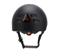 Grcfumo Casco da bici intelligente 1080p con fotocamera, circonferenza della testa regolabile con fanale posteriore a LED anteriore, caschi da bici per uomo donna ciclismo (Nero)