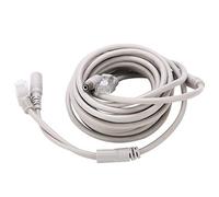 Grcfumo Cavo CCTV Ethernet CC RJ45 5M/10M/15M/20M, cavo CCTV Ethernet, Cat 5 e cavo di prolunga due in uno per telecamere IP e sistema NVR (5M)