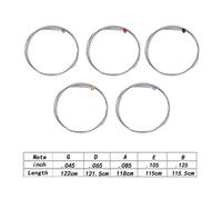 Grcfumo Corda per basso da 5 pezzi, estremità sferica colorata SOL D LA MI B 5 note, set di ricambio a 5 corde, accessorio per strumento per basso elettrico