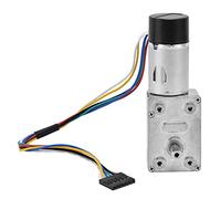 Grcfumo DC Gear Motor, motori alla ventola elettrica, dispositivo di trasmissione a riduzione della velocità a doppia velocità 15 mm con encoder JGY 370 (DC12V 6rpm) (DC12V 10rpm) (DC12V 18rpm)