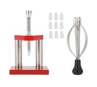 Grcfumo Estrattore per lancette dell'orologio, set stantuffo per lancette dell'orologio con matrici in plastica, estrattore per lancette dell'orologio rosso per strumento di riparazione