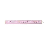 Grcfumo Grafico di Crescita dei Bambini, Grafico Accurato dell'Altezza della Crescita del Bambino, Grafico di Misurazione da Appendere al Muro con Righello Sicuro per la Casa dei (Nube rosa)