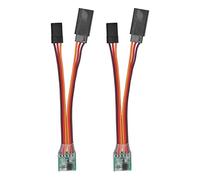 Grcfumo Invertitore di segnale servo RC 2 pezzi, servo di passaggio migliore, inverter di rotazione invertitore di segnale servo RC universale per sterzo di aeroplano RC