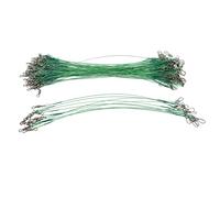 Grcfumo Leader da Pesca da 100 Pezzi, Leader in Filo di Acciaio Duro, Lenza da Pesca per impianti di Pesca in Acqua salata e Dolce (20 cm)