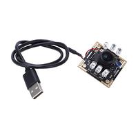 Grcfumo Modulo fotocamera USB, modulo fotocamera USB con messa a fuoco automatica, messa a fuoco automatica HD IR CUT 2MP Panorama distorto a 190 gradi Drive 30FPS