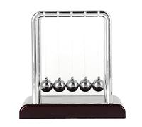 Grcfumo Pallie a Pendolo, Palline di bilanciamento del Swing in Ferro battuto, Palline di bilanciamento a Culla con Base, Decorazione Desktop per Il Gadget per la Fisica