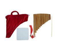 Grcfumo Pan flauto, flauto Pan Ky, 15 Pipes G Key Cinese Strumento musicale tradizionale Panpipes Strumento a legna (Destra)