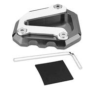Grcfumo PASSOGGIO LATURA DI MOTORCYCLE, piastra di supporto per cuscinetti per estensione, motociclista CNC Stand laterale della piastra del commozione della piastra per estensione (Elegante grigio)