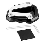 Grcfumo PASSOGGIO LATURA DI MOTORCYCLE, piastra di supporto per cuscinetti per estensione, motociclista CNC Stand laterale della piastra del commozione della piastra per estensione (Nero)