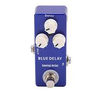 Grcfumo Pedale dell'effetto chitarra, mini ritardo blu analogico vero bypass, parte accessoria strumenti regolabile per il sound design
