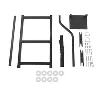 Grcfumo Scaletta per portellone posteriore per camioncino, per cancello posteriore universale regolabile in altezza, scaletta ruotata per la maggior parte dei camioncini e de