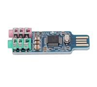 Grcfumo Scheda audio USB, scheda audio per computer, scheda audio USB gratuita senza driver Adattatore audio esterno CM108 per computer portatile