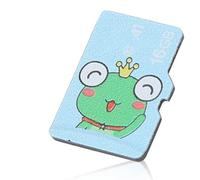 Grcfumo Scheda di memoria, archivio video musicale per foto TF, scheda micro SD per i sistemi di sorveglianza del PC per telefoni fotografici (Modello di rana 16GB)