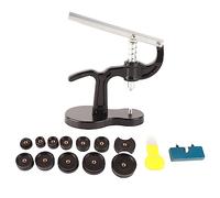 Grcfumo Set di presse per orologi da 15 pezzi, chiudi cassa per orologi, kit di riparazione per orologi con barre di apertura per aprire lo stampo per la sostituzione della batteria