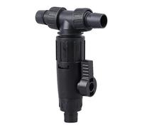 Grcfumo Valvola per il cambio dell'acqua dell'acquario, valvola di controllo del flusso dell'acqua a 3 vie, connettori per ugelli del rubinetto del serbatoio del pesce per tubo da