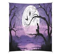 Grckit Fairy Of The Moon - Tenda da spiaggia con 4 sacchi di sabbia, 4 pali di stabilità, pale per sabbia, tenda per spiaggia, campeggio, pesca, picnic