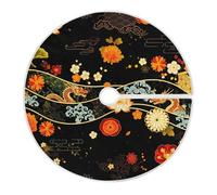 Grckit Gonna per albero di Natale, design in stile orientale, 91 cm, decorazione natalizia per Natale, tappetino morbido per la decorazione sotto l'albero, soggiorno, esterno