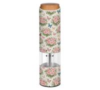 Grckit Macina sale e pepe elettrico, funzionamento a batteria, con luce LED bianca, a forma di rose e farfalle