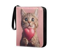Grckit Raccoglitore per carte di San Valentino, 4 tasche, 400 tasche, porta carte da gioco, album di carte, organizer per carte da calcio, baseball