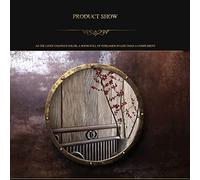 GRDDBZA Lavabo da bagno sopra il bancone per hotel, arte artistica, lavabo creativo con foglie aliene, sopra il bacino del bancone, in ceramica spessa, stile industriale antico (marrone set B), 57 x