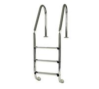 Gre Accessories Standard Inground Pool Ladder 3 Steps Argento