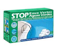 Gre 90147 - Stop acque verdi, soluzione per le acque verdi. Adatto per piscine smontabili o interrate. 6 pastiglie da 20 grammi.