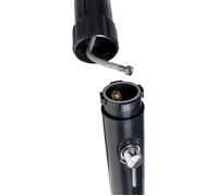 Gre AR1020P. - Doccia Solare per Piscina da Esterno. Doccia da Giardino in PVC, Nera, con capacità di 20 Litri.