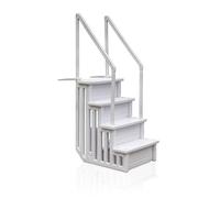 SCALINATA CON 4 GRADINI PER PISCINE INTERRATE E FUORI TERRA ALTEZZA 206 CM GRE