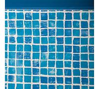 Gre FPROV737 - Liner per Piscine ovali, 730 x 375 x 132 cm (Lunghezza x Larghezza x Altezza), Sistema con aggancio, mosaicato